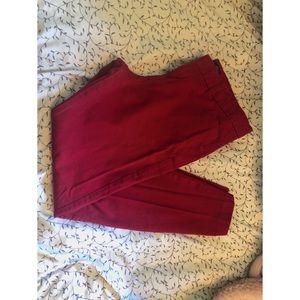Gap Slim City Red Maroon Pant size 8R